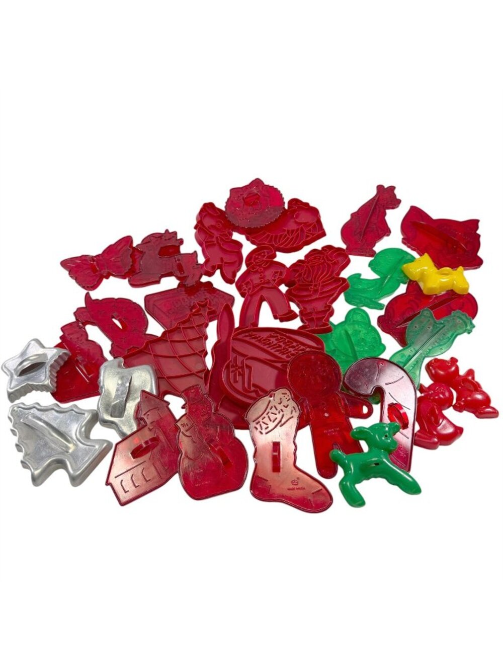 Cookie Cutters Lot of 32 Cartoon Christmas Tom Jerry Droopy Dog Animals Vintage